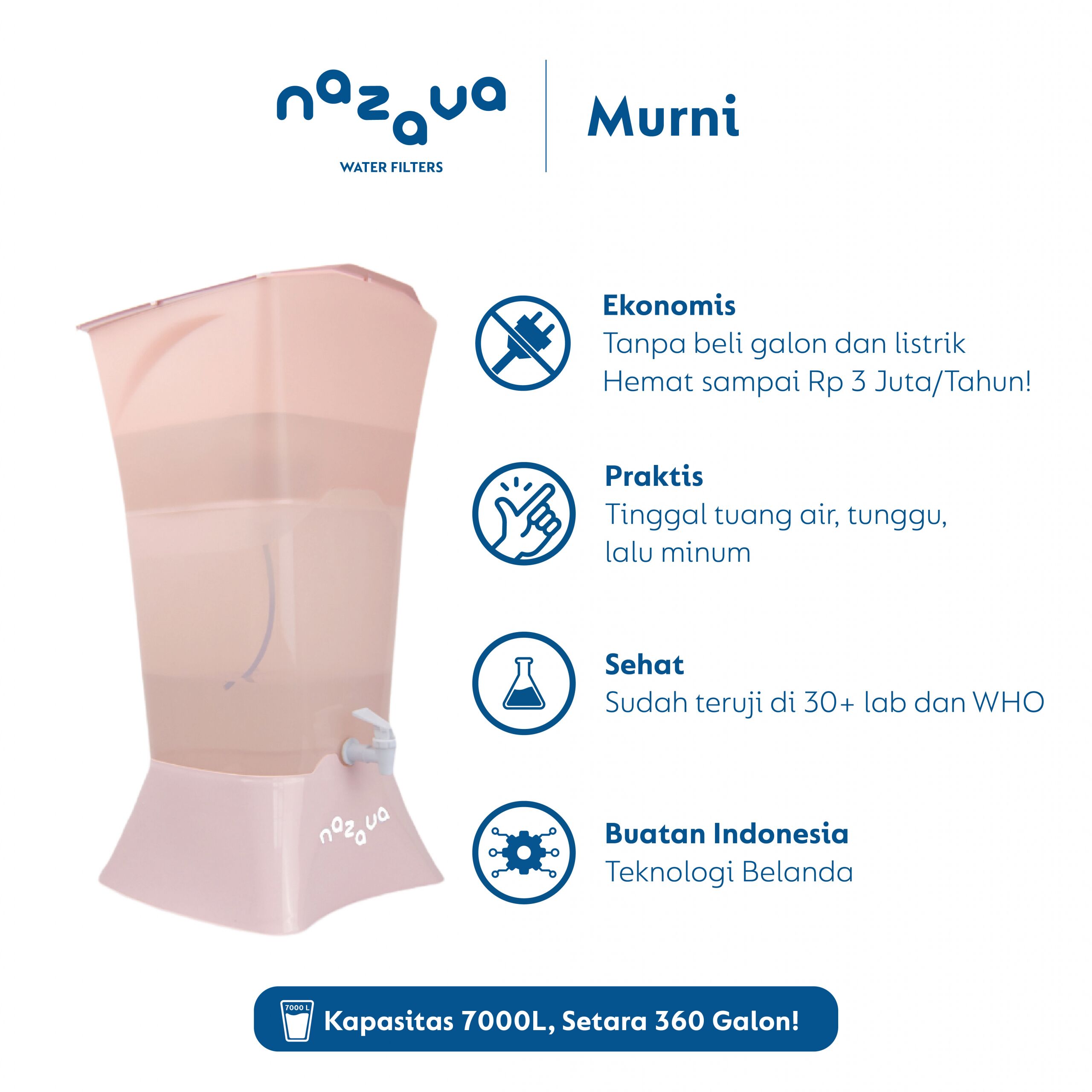 Nazava Murni - Filter air siap minum buat rumah tangga - Image 7