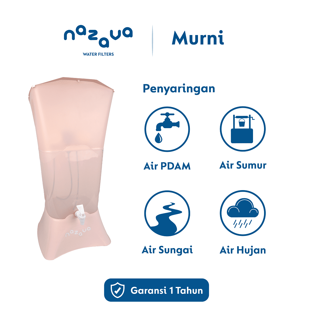 Nazava Murni 3 Filter - Filter Air Minum - Penyaringan Ekstra Cepat